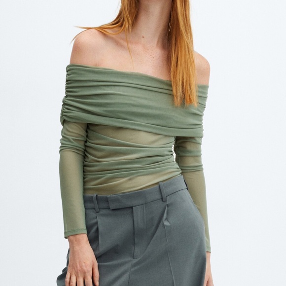 NWT Mango Mesh Top - Picture 4 of 7